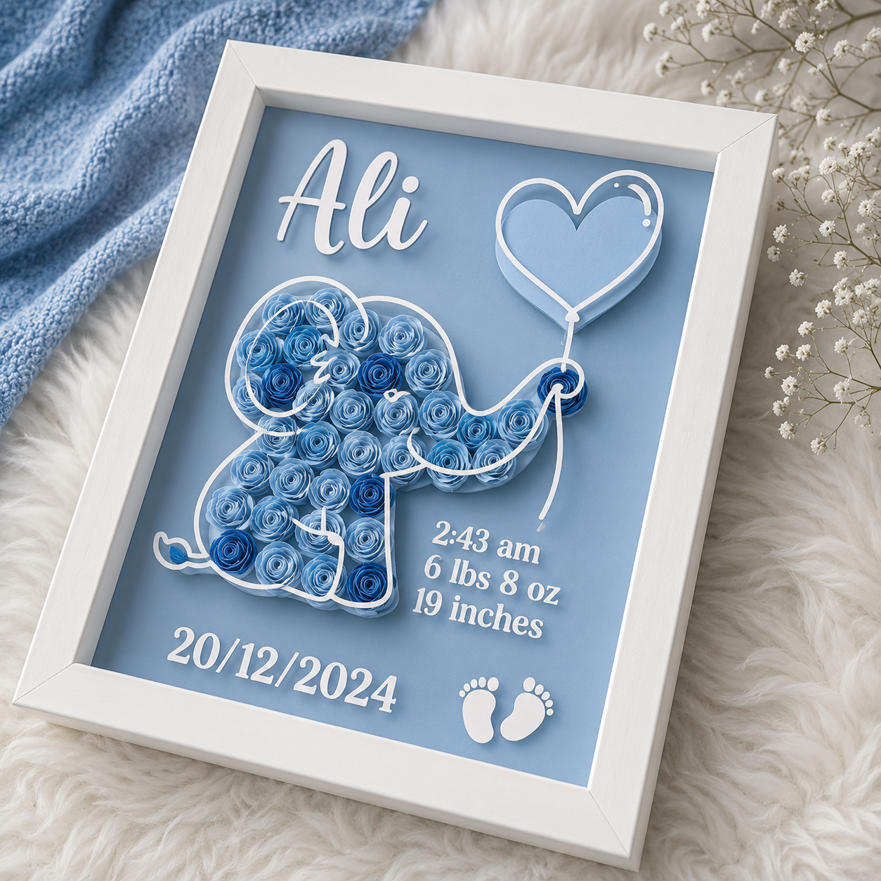 Baby Boy 3D Frame